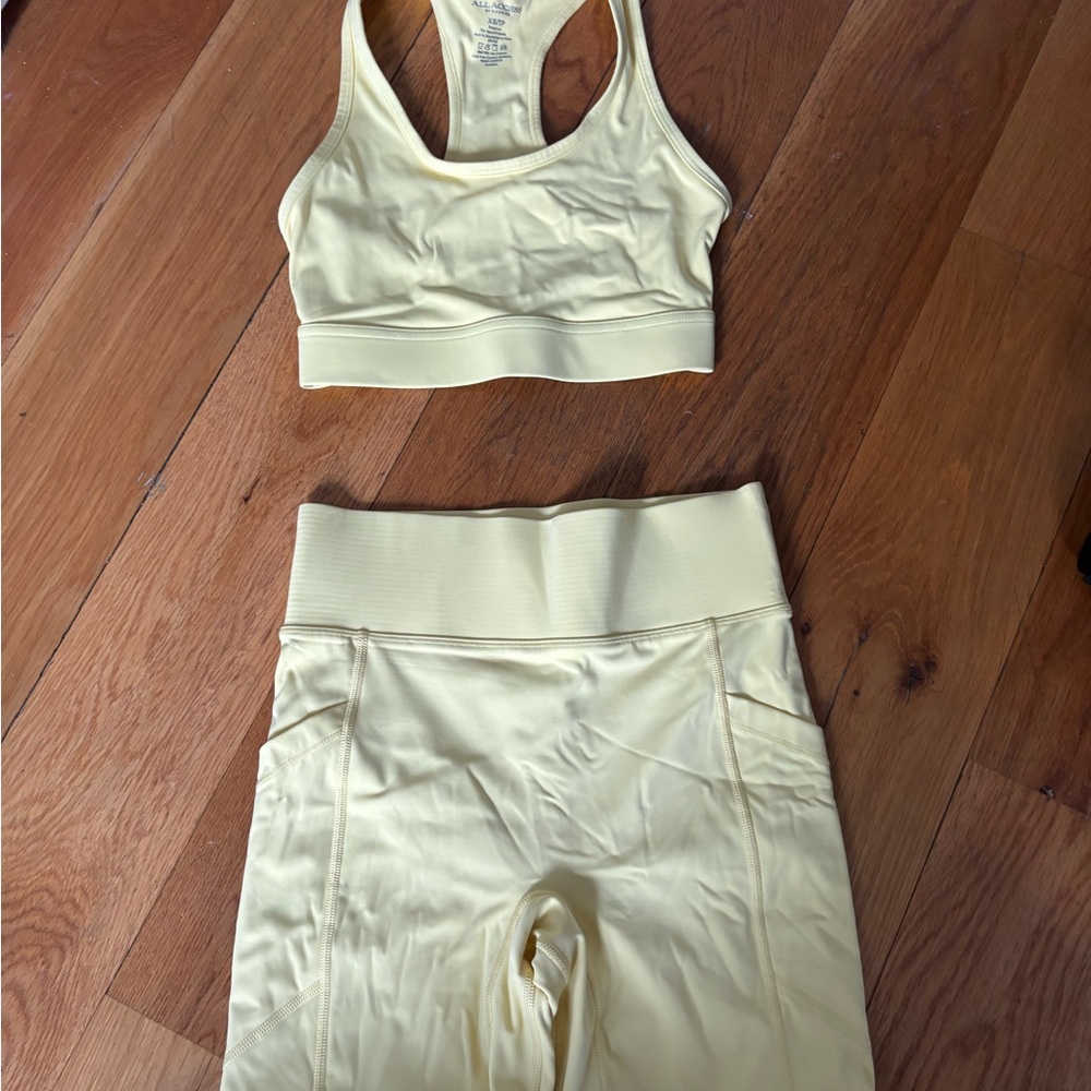 ALL ACCESS Vibrant Yellow Activewear Set